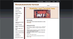 Desktop Screenshot of farnostkostelec.cz